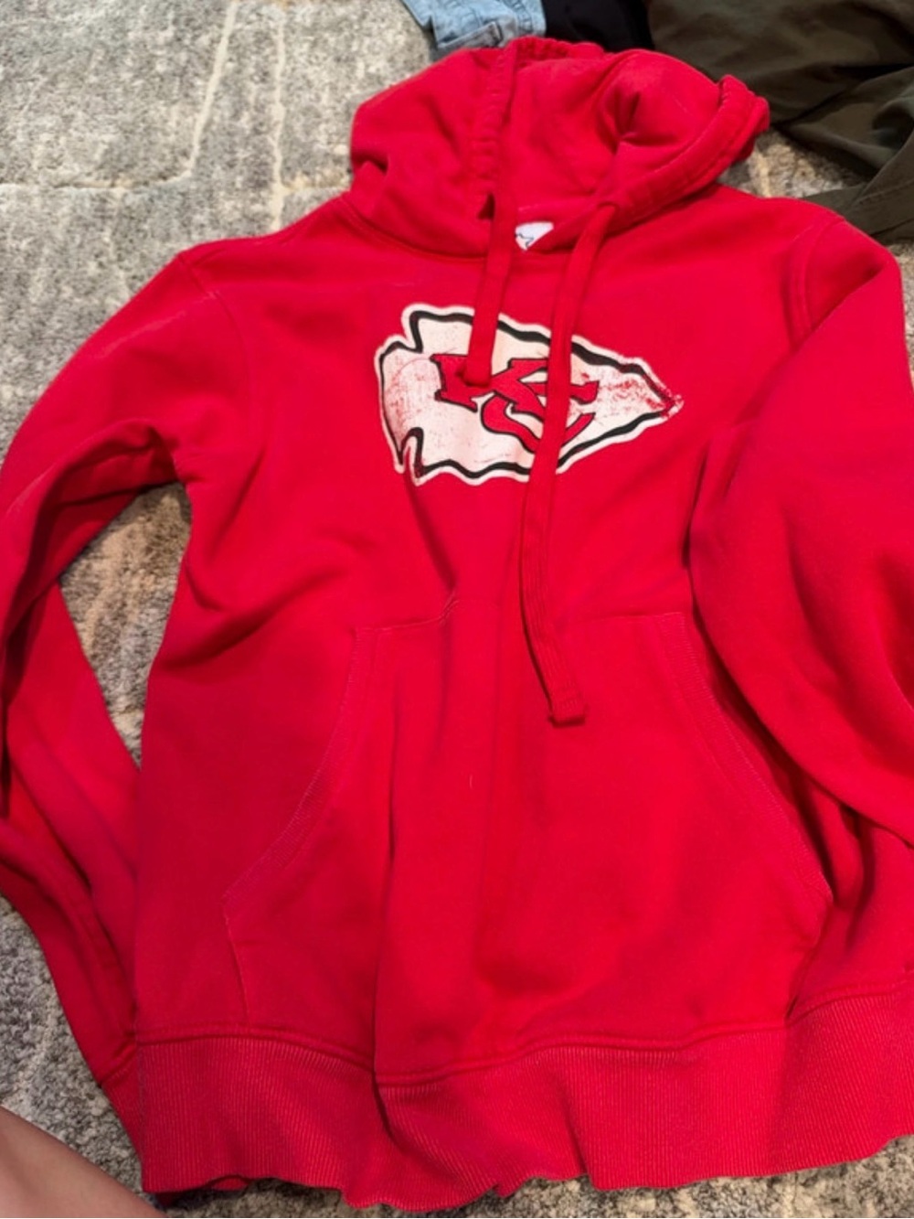 STARTER Red Kansas City Chiefs Pullover Hoodie with Logo